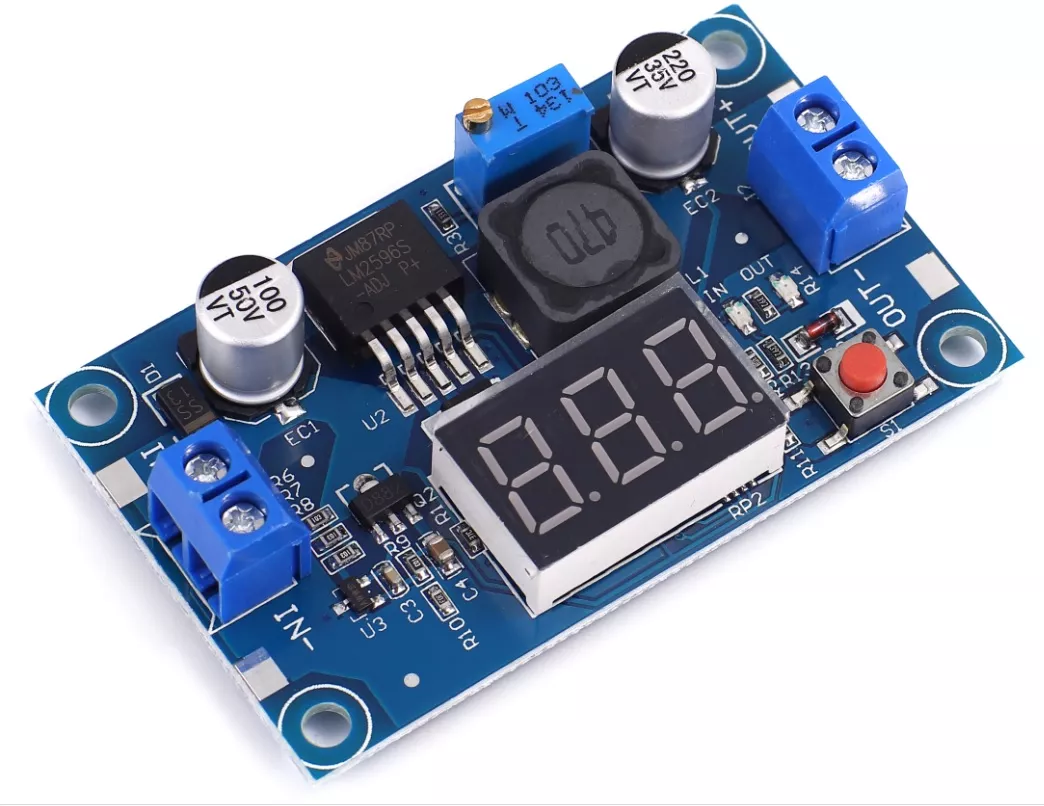 LM2596 Displayli gərginlik düşürücü