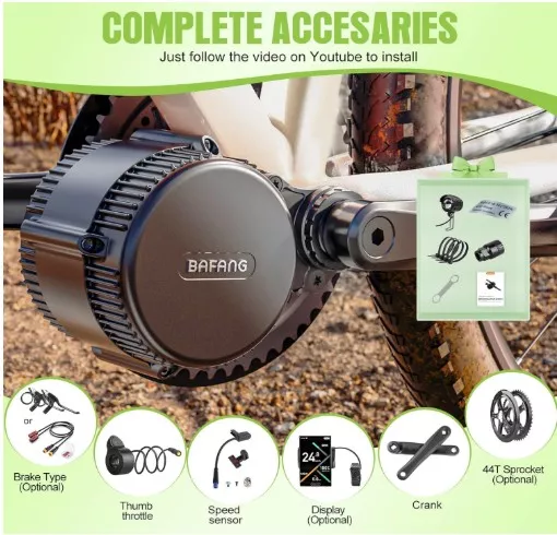 48V 750W MİD Bafang Motor KİT