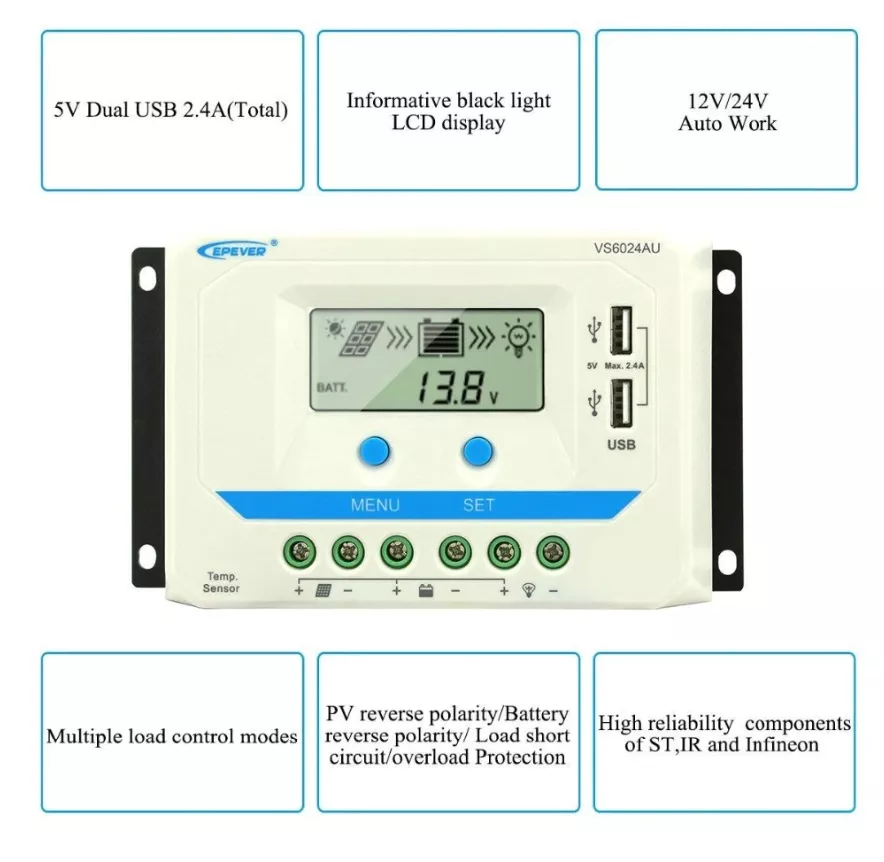 Epever VS2024AU PWM Controller