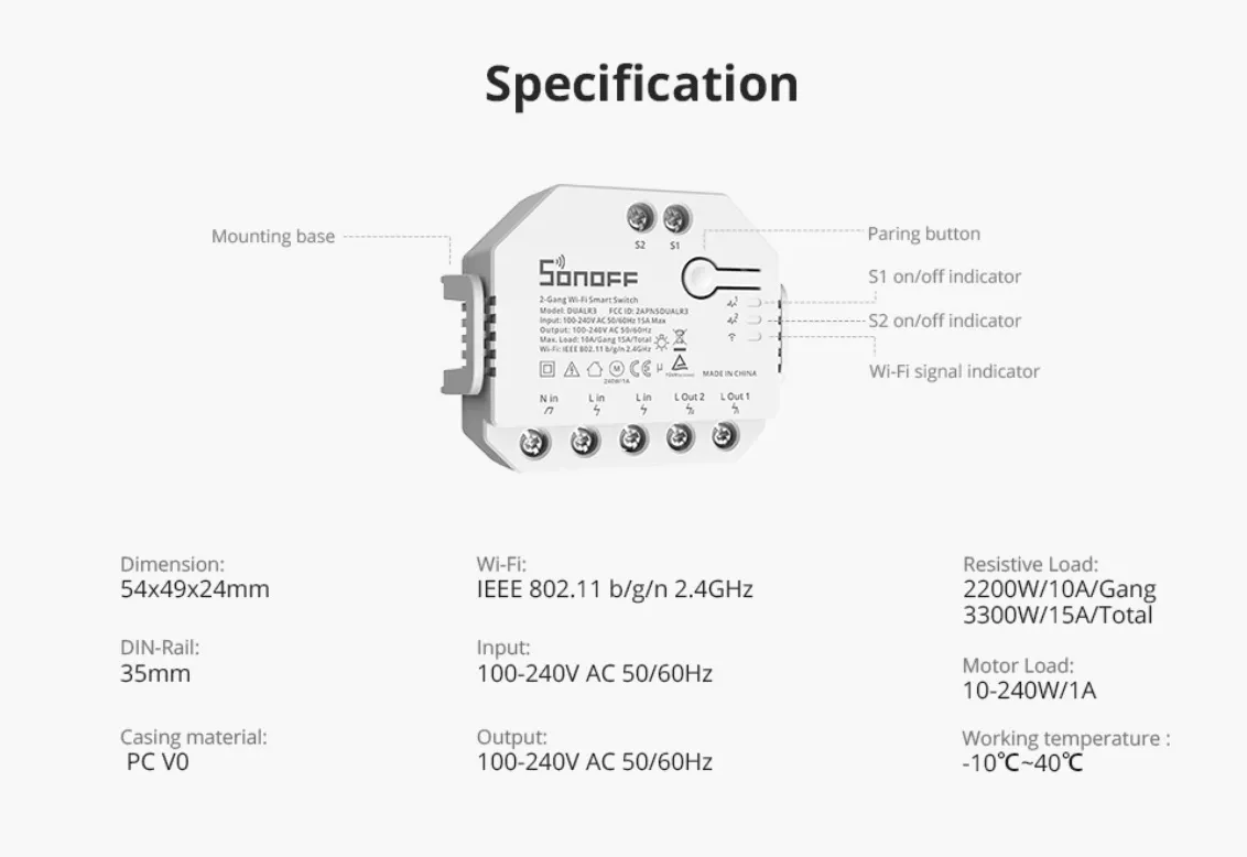 Sonoff Dual R3
