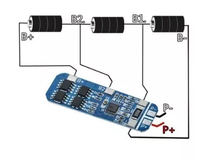 BMS 3S 10-60A balanslı