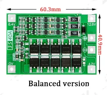 BMS 3S 40A balanslı
